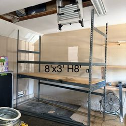 Garage shelves Rack Metal Frame