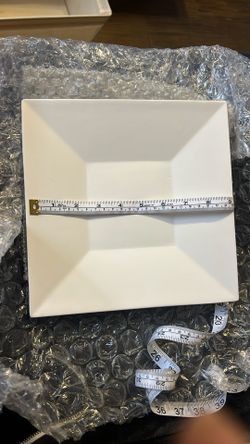 Square Plate Mold Fused Glass : Approximately 9 1/8” X 3/4”