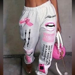 Boss Babe Printed Joggers