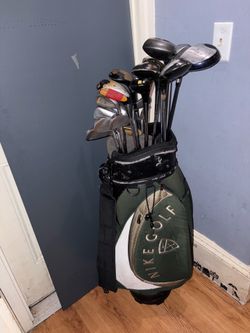 Vintage Nike Golf Bag + Complete Golf Club Set (Lefty & Righty)