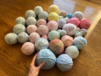 Assorted Yarn Ball Remnants