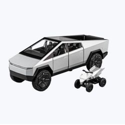 New 1:32 Simulated Pickup Alloy Car Model Sound and Light Return Toy Car Die-Cast Metal Off-Road Vehicle Boys Collect Ornaments Gifts (Silver)