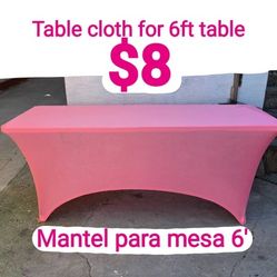 Table Cloth Cover For 6ft Table $8 Each