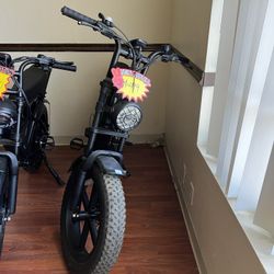 Open Box, Fully Assembled Motor Styled E-bike 