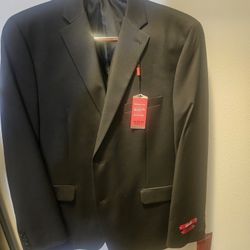 Alfani Black Slim Fit Suit And Vest