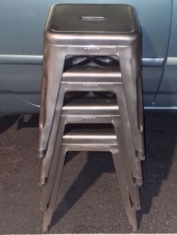 4 Stackable Tolex Medal Stools
