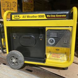 Stanley 8000 Watt Generator 
