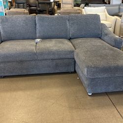 Aria Fabric Sleeper Sofa with Chaise