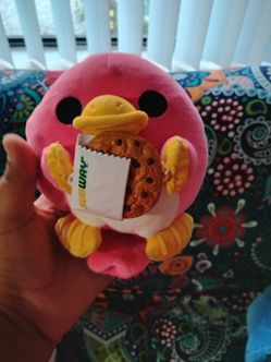 Squishmallow Pink Bird Subway Cookie Plush