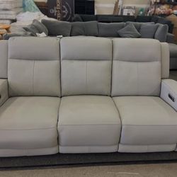 Simon Li Wren Leather Power Reclining Sofa