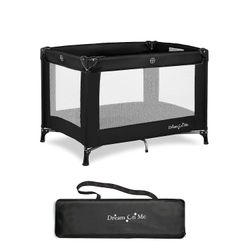 New! Dream On Me Nest Portable Playard in Black with Carrybag - $5 Delivery (#1908)