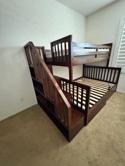 Wood Bunk Bed Frame