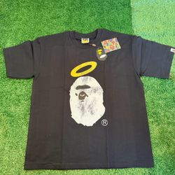 BAPE Ape Head Halo Graphic T-Shirt Black Size L