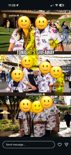 Padres event shirts (4)