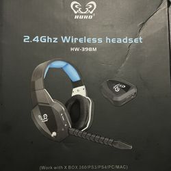 HUHD  2.4 GHz Wireless HEADSET HW- 398M