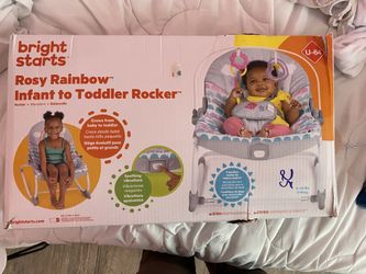 Bright Starts Rosy Rainbow Infant to Toddler Rocker
