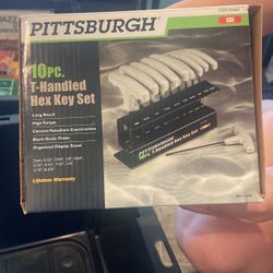 Pittsburgh 10 Pc T Handled Hex Key Set