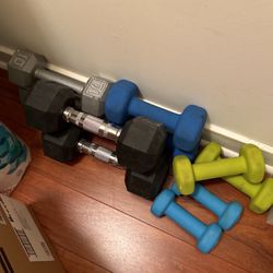 Collection Of Dumbbells