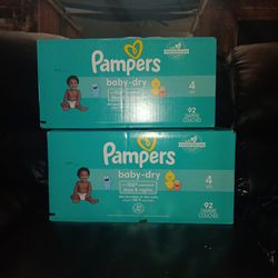 PAMPERS 2 CASES SIZE 4  