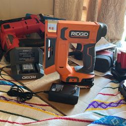 18V Cordless 3/8 in. Crown Stapler Kit with 2.0 Ah Battery and Charger