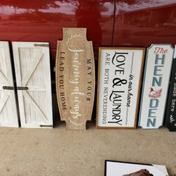 Farmhouse Rustic Decor Decorations Arches Pictures Signs Window Wreath Industrial  Barn Welcome Kitchen Huge 