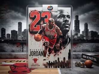 Michael Jordan Custom Blast Art Card