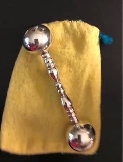 Sterling Silver Engravable Baby Rattle