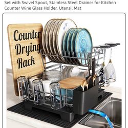 Qienrrae Dish Drying Rack - 2 Tier