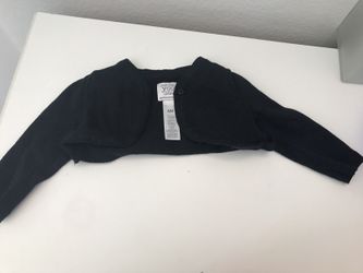 Baby girl belero sweater black glitter