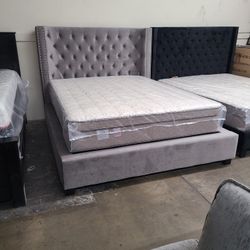 Queen Bed Frame With Mattress