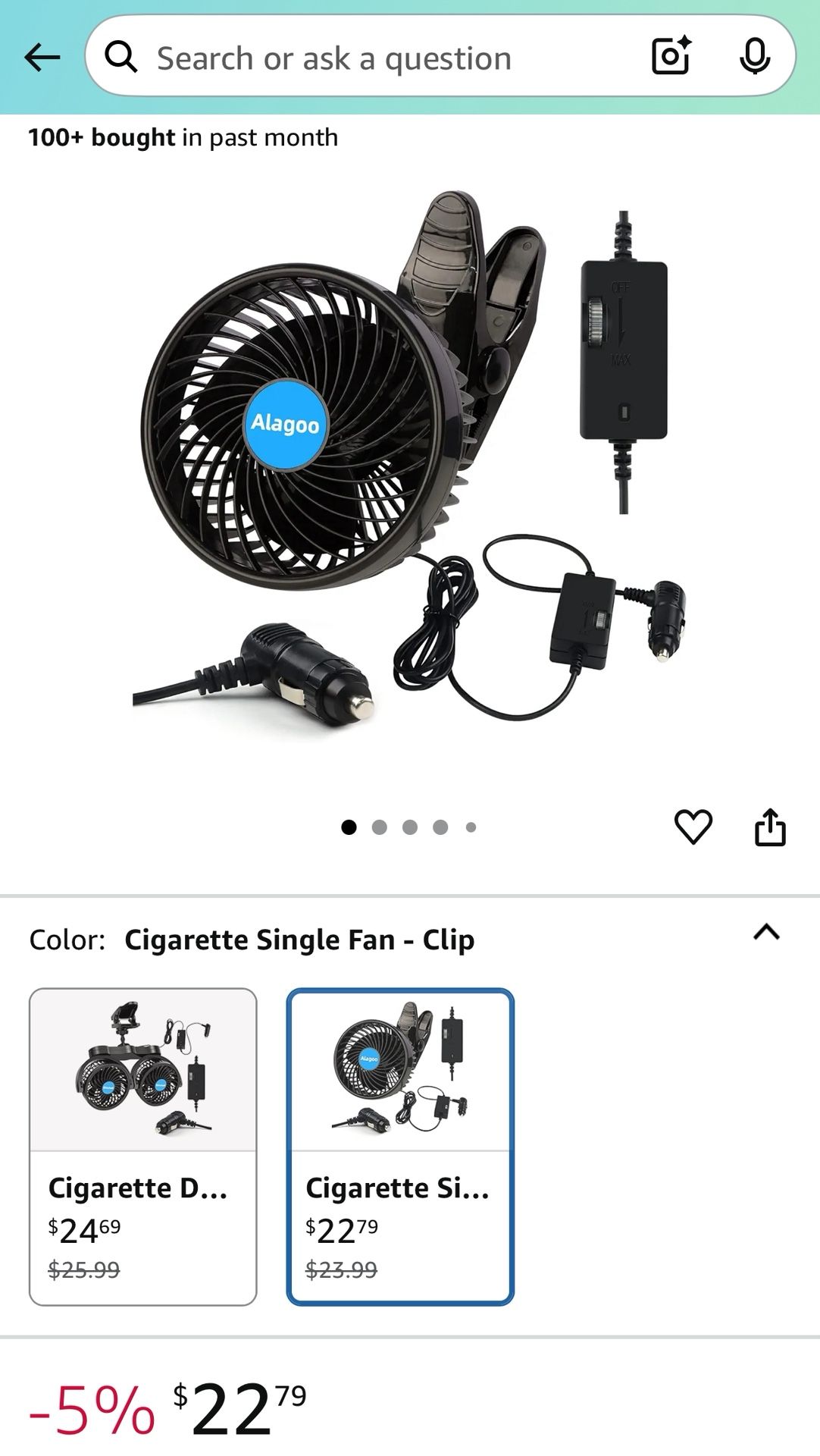 Car Fan 6”