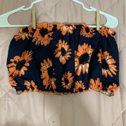 sunflower crop top