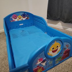 Baby Shark Toddler Bed, Mattress Included. 