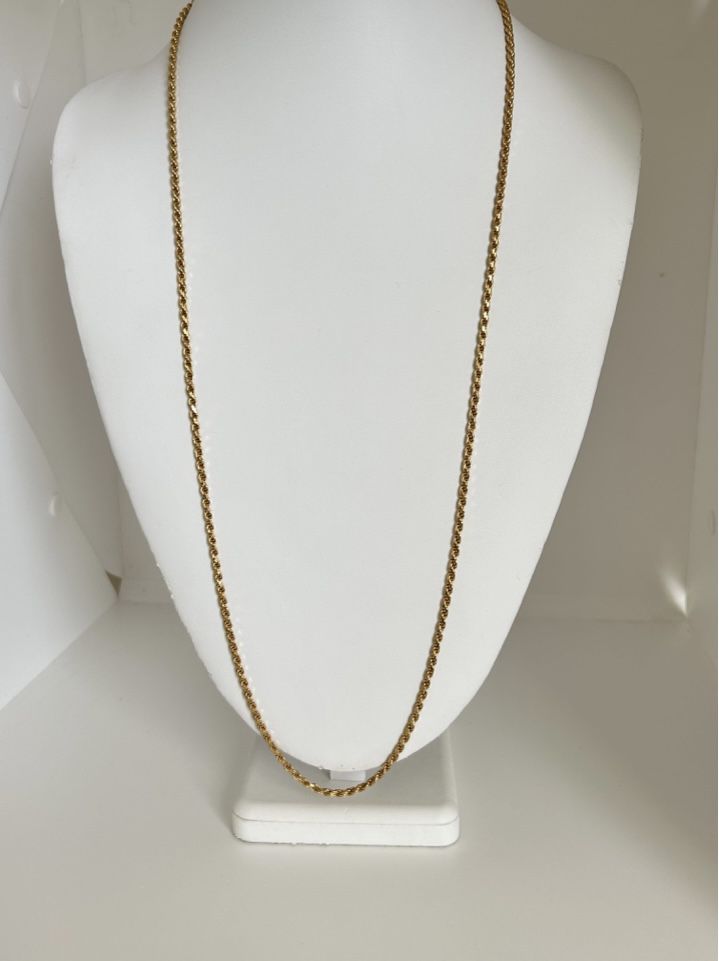 Silver With Gold Overlay Necklace 