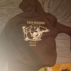 Brown True Religeon Hoodie Size Men's Medium