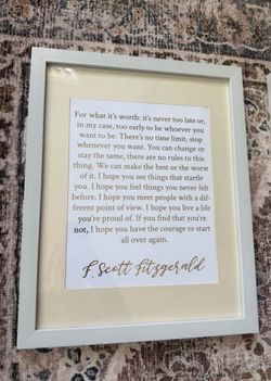 Framed Inspirational Print – 11x14 (Matted 8x10)