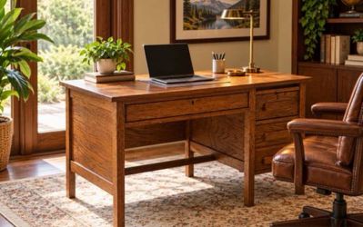 Solid Wood Desk – Beautiful Traditional Style