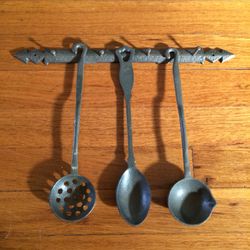 Vintage Pewter Serving Set