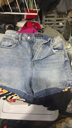 SHEIN Blue Denim Jean Shorts Size Small
