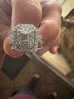 Engagement wedding band combo