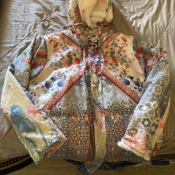 Johnny Was Sherpa Jacket Size Large $200