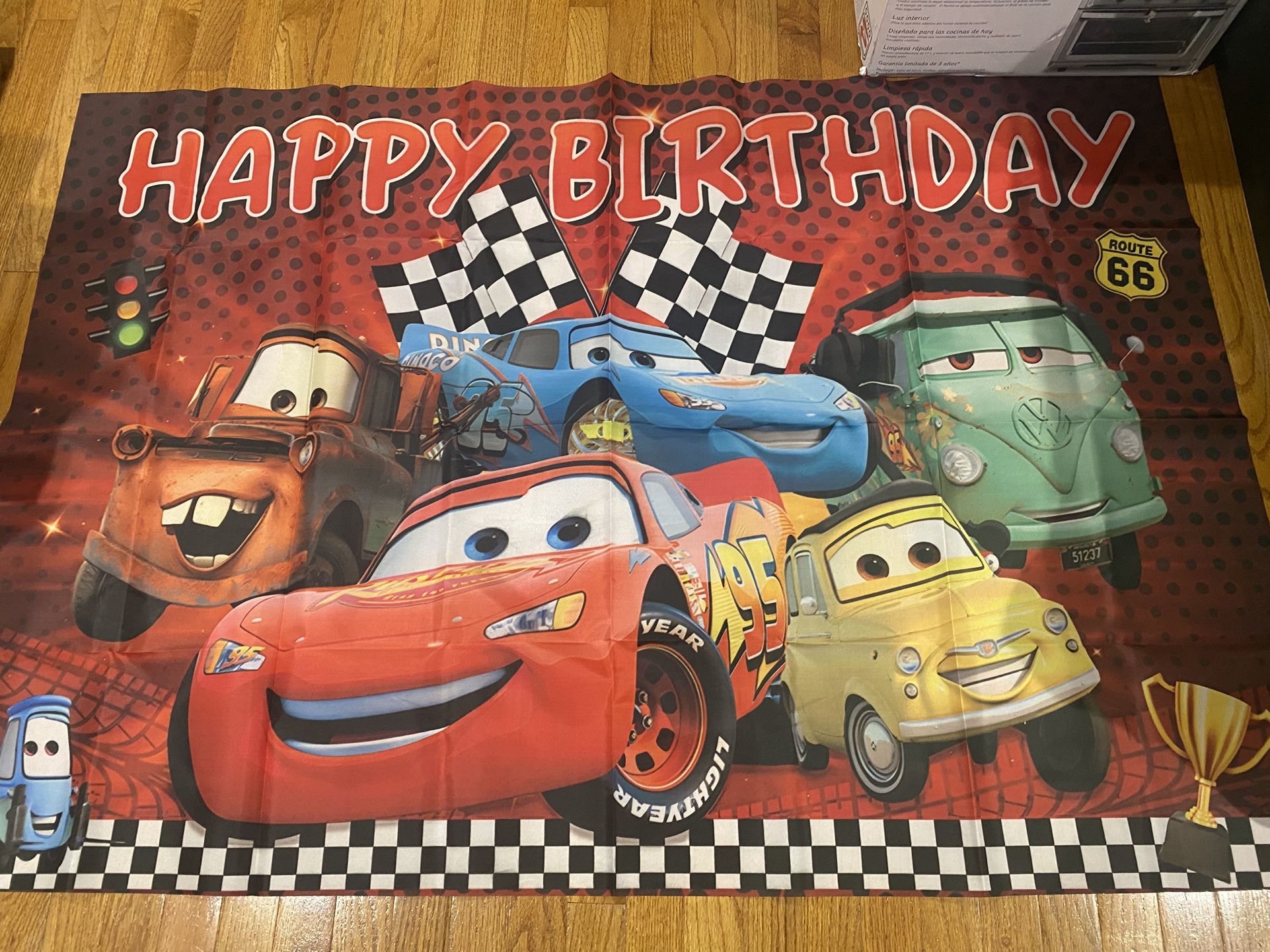 Disney Cars Birthday Banner