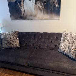 Sofa, Silver Like New