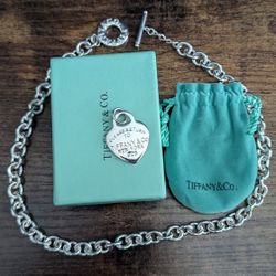  Tiffany and Co Heart Tag Toggle Necklace