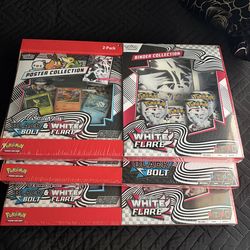 NEW Black Bolt/ White Flare Poster + Binder Collection Sam's Club Bundle