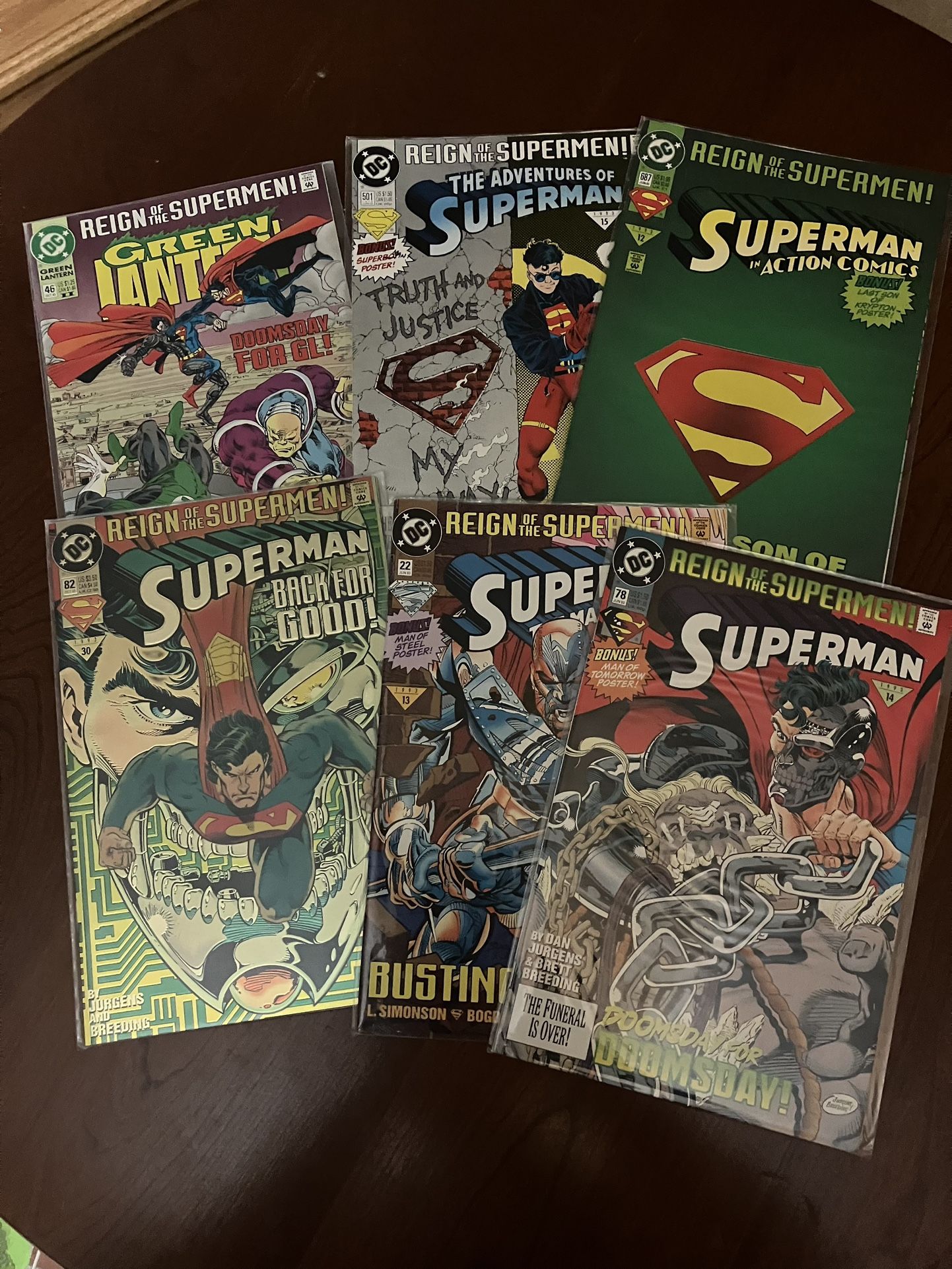 1993 Superman Comics ( Reign Of The Supermen)