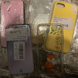 New iPhone 6/7/8 Cases- Set Of 5