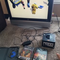 Nintendo GameCube One Controller 4 Games And Memory Card