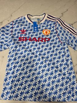 Size M- adidas Manchester United 1990-92 Retro Away Jersey Men’s JM5495 NWT $110