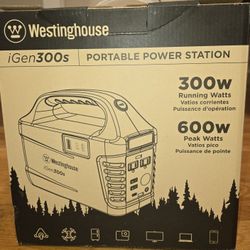 Westinghouse 296Wh 600 Peak Watt Portable Power Station- Excellent Condition 